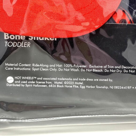 Spirit Halloween Hot Wheels Bone Shaker Toddler Ride Along Costume One Size - Picture 8 of 9